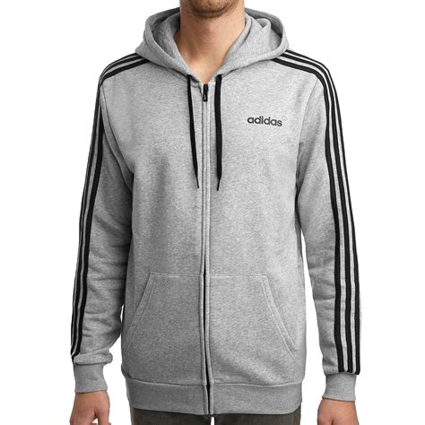 adidas sweatjacke stehkragen herren grau|Graue adidas Sweatjacken für Herren .